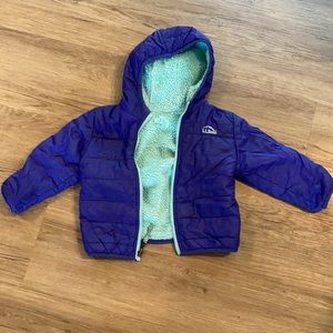 L.L. Bean 2T Reversible Fleece Down Jacket